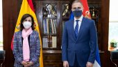 JAČANJE SARADNJE NA SVIM POLJIMA: Susret ministra Stefanovića sa ministarkom odbrane Španije (FOTO)