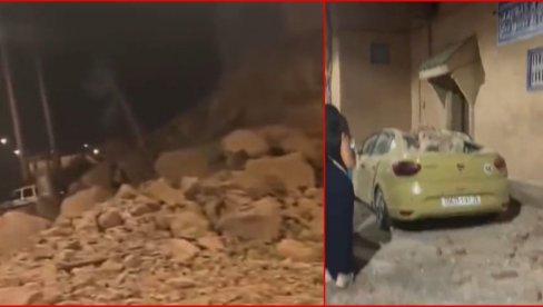 LOŠE VESTI IZ MAROKA, PREKO 600 POGINULIH: Prizori nakon stravičnog zemljotresa jezivi, zgrade se rušile kao kule od karata (VIDEO)
