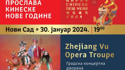 SA OPEROM U GODINU ZMAJA : Kineski ansambl „Zhejiang Vu Opera Troupe“  u Novom Sadu