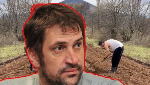 HIT SNIMAK: Goran Bogdan okopava baštu - glumac oduševio pratioce (VIDEO)