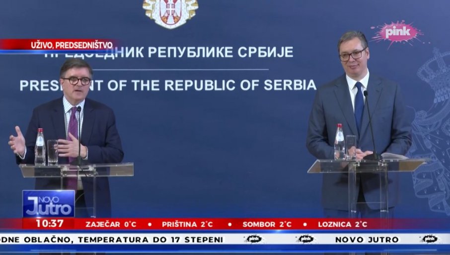 ZAVRŠEN SASTANAK: Vučić i OBrajan se obraćaju medijima (VIDEO)