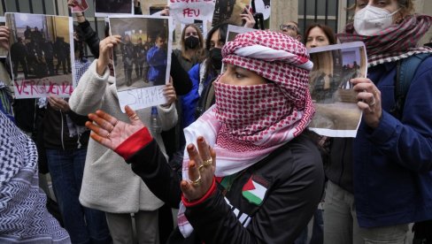 ПРОТЕСТИ БУКТЕ ШИРОМ ЕВРОПЕ: Демонстрације против рата у појасу Газе прошириле се уочи избора у ЕУ на универзитете Старог континента