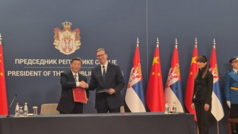 PRODUBLJIVANJE SARADNJE U NOVOJ ERI: Vučić i Si Đinping potpisali Zajedničku izjavu o podizanju partnerstva (VIDEO)