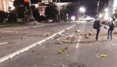 Ово је део хаоса који су хулигани који су уништавали и палили Београд ноћас оставили за собом (ФОТО)