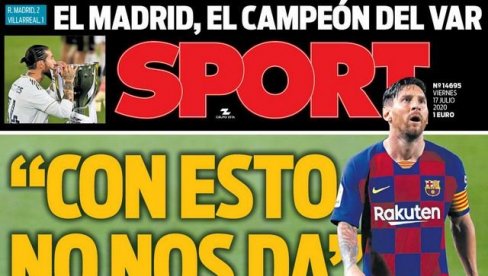 ПРОВОКАЦИЈА КАТАЛОНСКОГ ЛИСТА: Несвакидашњи наслов поводом Реалове освојене титуле