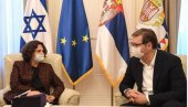 ОПРОШТАЈНА ПОСЕТА: Вучић са амбасадорком Израела