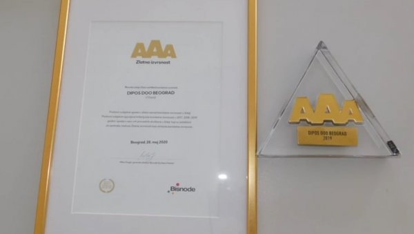 БИСНОД ПОНОВО ДОДЕЉУЈЕ ЗЛАТНИ СЕРТИФИКАТ ЗА НАЈБОЉЕ: Ове године међу приватним фирмама и јавне компаније