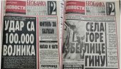 SELA GORE, IZBEGLICE GINU: Naslovne strane Večernjih novosti od pre 25 godina opisuju užas kroz koji su prošli Srbi
