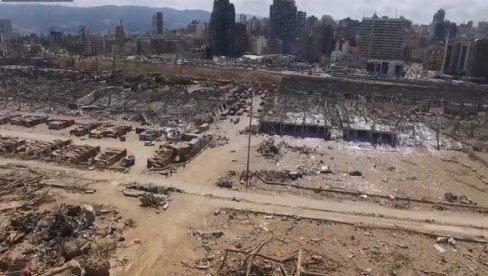 PESAK, KAMENJE I OSTACI ŽIVOTA: Ruski dron snimio kako danas izgleda Bejrut (VIDEO)