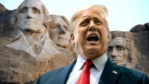 TRAMP ŽELI DA GA UKLEŠU NA PLANINI: Američki predsednik izrazio želju da njegov lik bude ovekovečen na planini Rašmor