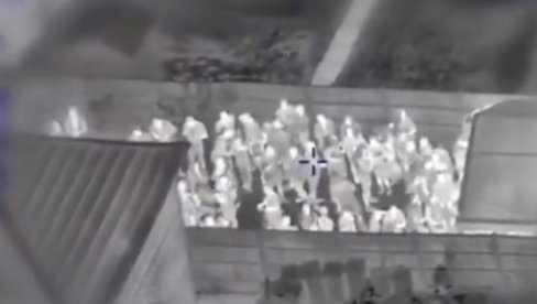 TERMO KAMERA LOCIRALA KORONA ZABAVU: Policija dronom snimila 200 ljudi u dvorištu