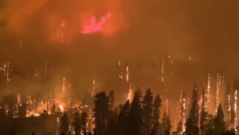 VATRA PUSTOŠI KALIFORNIJU: Vojska evakuiše ljude helikopterima, požar izazvali vatrometi sa žurke (VIDEO)