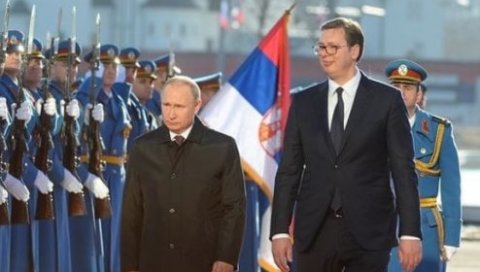 ВУЧИЋ ПОСЛЕ РАЗГОВОРА СА ПУТИНОМ: Србија ће штитити принципе војне неутралности и остаће истински партнер Русије