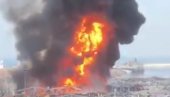 OPET GORI U BEJRUTU: Veliki požar izbio samo mesec dana nakon strašne eksplozije, dim kulja iz luke (VIDEO)