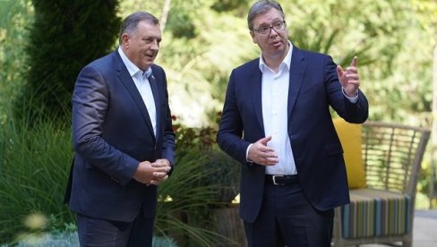 HOĆE DA SRUŠE RS, RAČUNAJU I NA RAT: Dodik  upozorio Vučića na pretnje iz Sarajeva, koje se poklapaju sa pritiscima zapada na našu zemlju