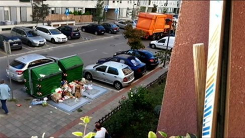 STANOVNICI ULICE NA NOVOM BEOGRADU ŽALE SE DA NEMAJU GDE DA ODLAŽU OTPAD: Pretrpano u Mileve  Marić Ajnštajn