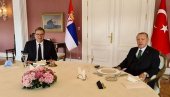 POČEO RADNI RUČAK: Vučić i Erdogan razgovaraju o važnim temama