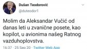 SRAMNA OBJAVA NA TVITERU: Akademik Teodorović poželeo smrt Vučiću i uvredio mrtve pilote (FOTO)