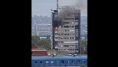 POŽAR NA NOVOM BEOGRADU: Gori stan na 11. spratu zgrade (VIDEO)