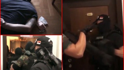 СПЕЦИЈАЛЦИ РАЗВАЛИЛИ ВРАТА И УПАЛИ У СТАН НА ЧУКАРИЦИ: Погледајте снимак муњевите акције београдске полиције (ВИДЕО)