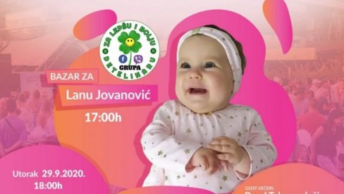 SRCEM I MUZIKOM ZA DETELINARU: Humanitarna manifestacija za lečenje malene Lane