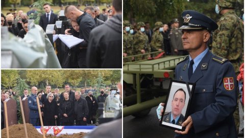 ХЕРОЈ НА ВЕЧНИ ПОЧИНАК ИСПРАЋЕН УЗ ТАМО ДАЛЕКО: Сину мајора Крсника предали тробојку, велики број грађана испратио пилота (ФОТО/ВИДЕО)