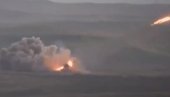 КАВКАЗ ГОРИ - СНАГЕ НАГОРНО-КАРАБАХА УЗВРАТИЛЕ УДАРАЦ: Уништен азербејџански тешки ракетни лансер ТОС-1А! (ВИДЕО)