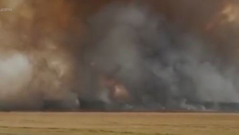 DETONACIJE SE ČULE SVAKIH 10 SEKUNDI: Ugašen veliki požar u Rusiji, gorelo 110 skladišta municije
