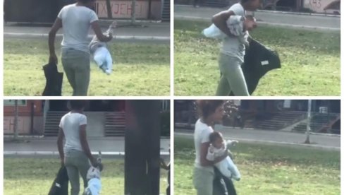 МУЖ МЕ ЈЕ ТЕРАО ДА ТАКО НОСИМ ДЕТЕ: Детаљи сведочења мајке која је бацала бебу по улици