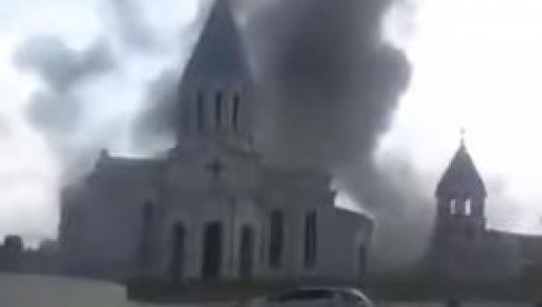 AZERBEJDŽAN TVRDI: Naša vojska nije gađala crkvu (VIDEO)