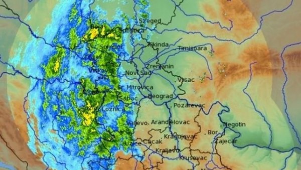 КАКВО ТО ЧУДО СТИЖЕ У СРБИЈУ? Поглед на радарску слику је застрашујућ - стиже огромна количина падавина, температра већ значајно пала!