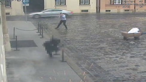 OBJAVLJEN UZNEMIRUJUĆI SNIMAK NAPADA U ZAGREBU: Policajac pokušao da pobegne, Bezuk mu sručio rafal u leđa (VIDEO)