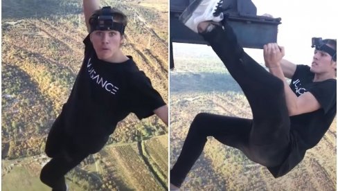 NIJE ZA LJUDE SA SLABIM SRCEM: Tinejdžer se popeo na dimnjak termoelektrane u Hrvatskoj pa radio zgibove (VIDEO)