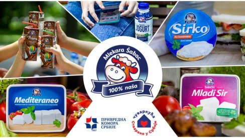 KUPCI VOLE DOMAĆE PROIZVODE: Čuvarkuću među prvima dobila Mlekara Šabac, koja okuplja 700 farmera