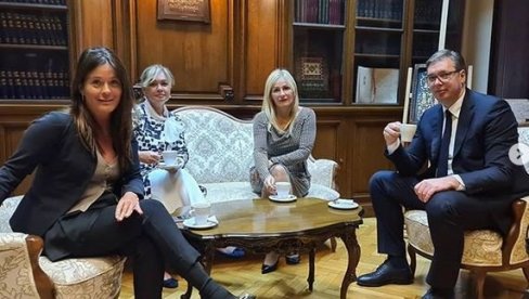 PREDSEDNIK OBJAVIO NA INSTAGRAMU: Prvi zajednički čaj sa Suzanom Paunović, novom generalnom sekretarkom (FOTO)