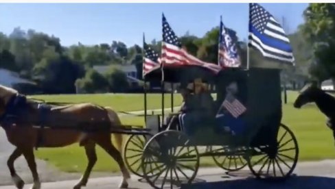 STIŽE TRAMPOVA KONJICA: Amiši krenuli na glasanje! (VIDEO)
