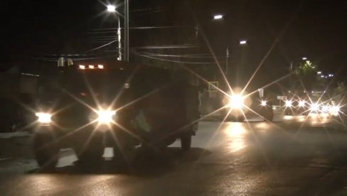 RUSKA VOJSKA UŠLA U KARABAH! Objavljeni snimci kontingenta, konvoj se kreće kroz noć ka položajima (VIDEO)