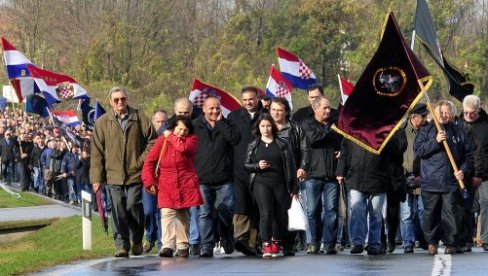 ЦРНОКОШУЉАШИ НА ЧЕЛУ, СРБИМА СПРЕЧЕН ДОЛАЗАК: Пред Колону сећања у Вуковару - Усташлуци и политизација важнији од жртава