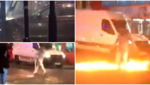 NAPAD NA POLICIJU U LONDONU! Zakucao se kolima u stanicu, pa izvadio kanister sa benzinom (VIDEO)