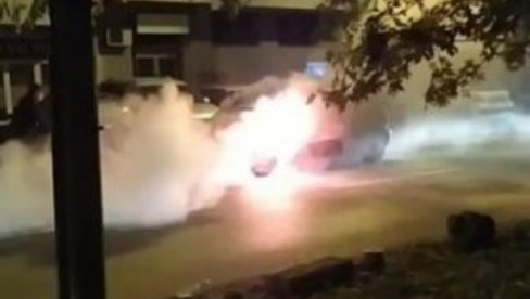 DRAMA U NOVOM SADU: Zapalilo se taksi vozilo u vožnji, vozač uspeo hitrom reakcijom da spreči tragediju! (VIDEO)