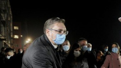 PREDSEDNIK VEČERAS U KRUŠEVCU: Vučić obilazi radove na kovid bolnici