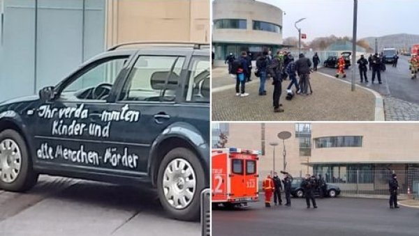 ПАНИКА У БЕРЛИНУ: Аутомобилом ударио у ограду испред канцеларије Ангеле Меркел