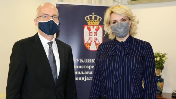 КИСИЋ СА НЕМАЧКИМ АМБАСАДОРОМ: Јача сарадња у запошљавању и заштити осетљивих група