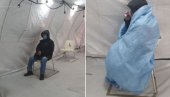 RASPAD HRVATSKOG ZDRAVSTVA: Pacijent sa upalom pluća čeka 9 sati u ledenom šatoru (FOTO)