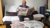 NOVOSTIMA ZARAZIO PORODICU: Novosađanin Petar Ćirić (88), šest decenija verni čitalac našeg lista