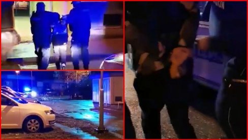 SNIMAK HAPŠENJA OSUMNJIČENOG ZA PLJAČKU: Budakom razbio izlog, policija mu stavila lisice na ruke (VIDEO)