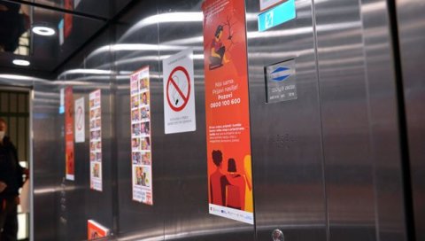 НИСИ САМА, ПРИЈАВИ НАСИЉЕ: Плакати са бројем телефона биће истакнути у 5.000 лифтова