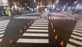 BEOGRAD DOBIO PRVU DIJAGONALNU RASKRSNICU: Završeno obeležavanje, na uglu Dečanske i Makedonske kao u NJujorku ili Londonu (FOTO)