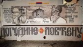 DOGODINE NA LOVĆENU: U Pljevljima oslikan mural u čast mitropolita Amfilohija i patrijarha Irineja (FOTO)