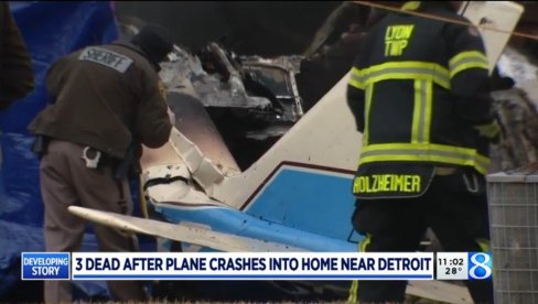 STRAŠNA TRAGEDIJA U AMERICI: Avion pao na porodičnu kuću, tri osobe poginule (VIDEO)